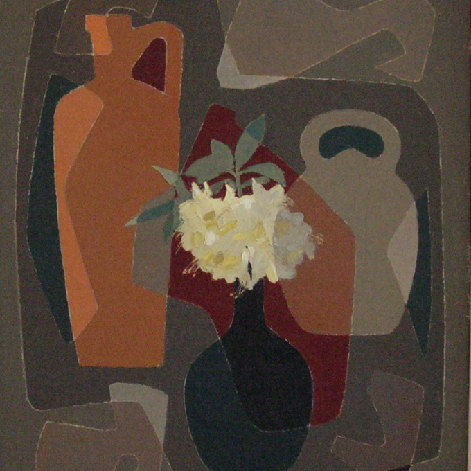 Den Besten schilderij, olieverf op linnen, 1953