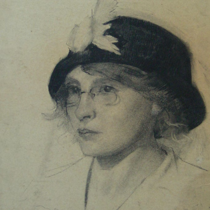 Den Besten academie tekening portret