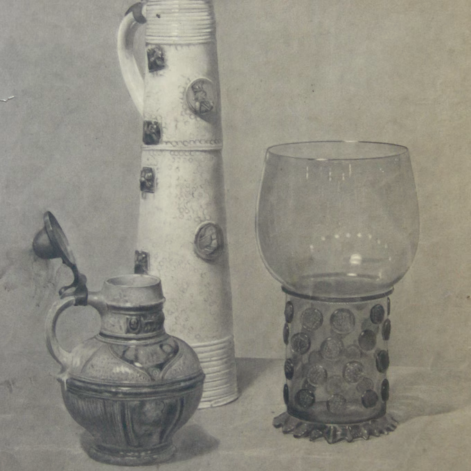 Den Besten academie tekening vazen