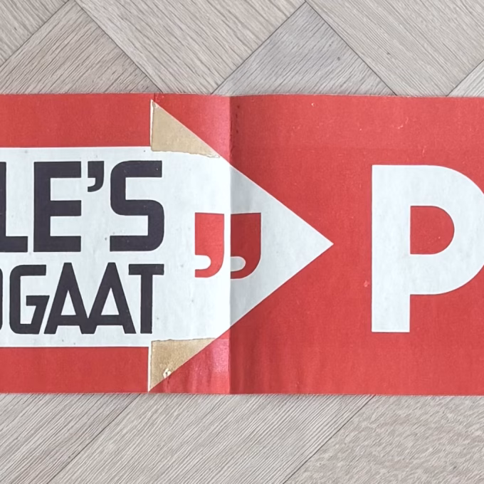 Pitto 10, winkel poster, 18 x 74 cm