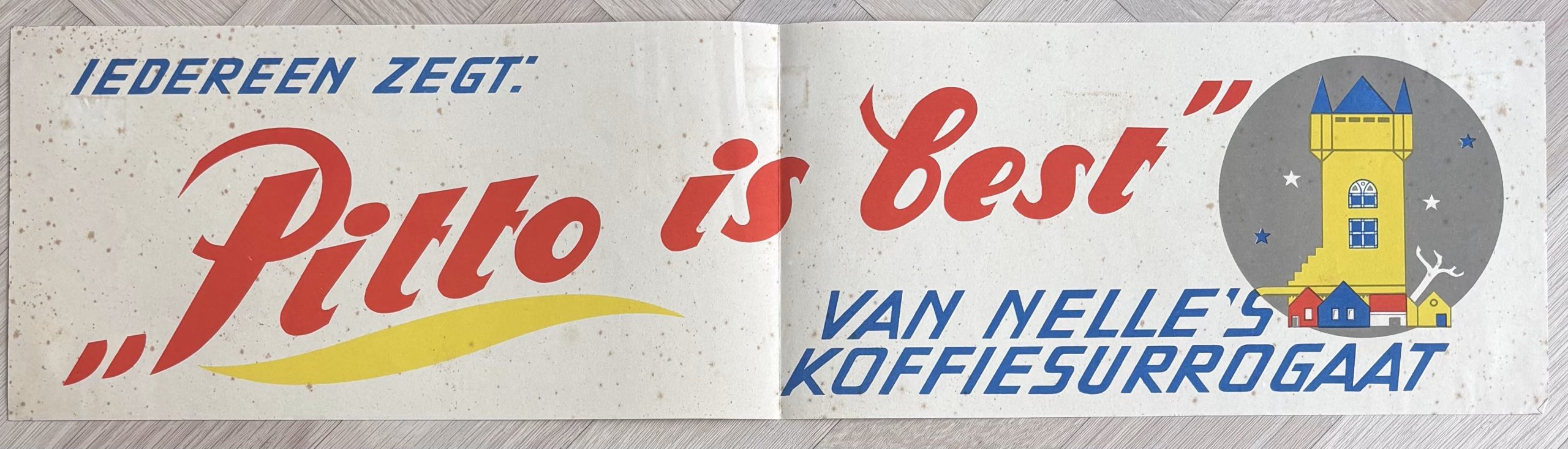 Pitto 7, winkel poster, 15,5 x 60 cm