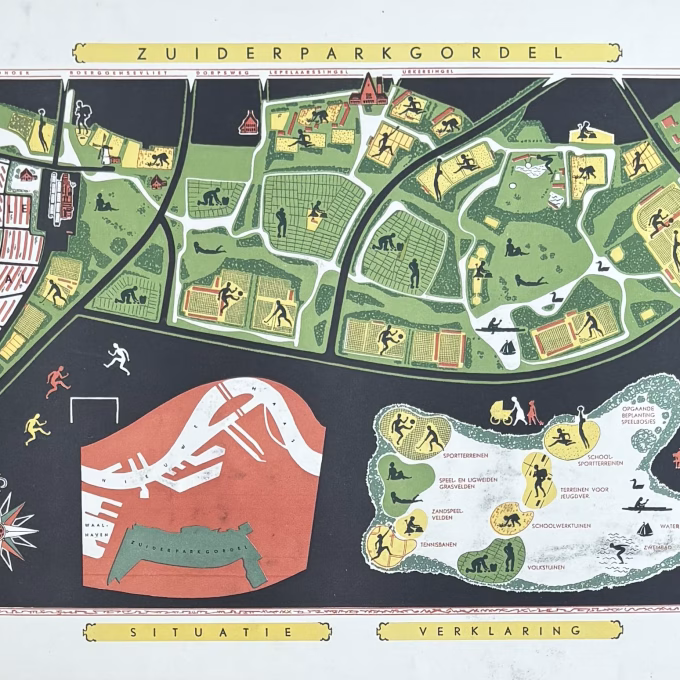 Zuiderparkgordel, 27x46 cm