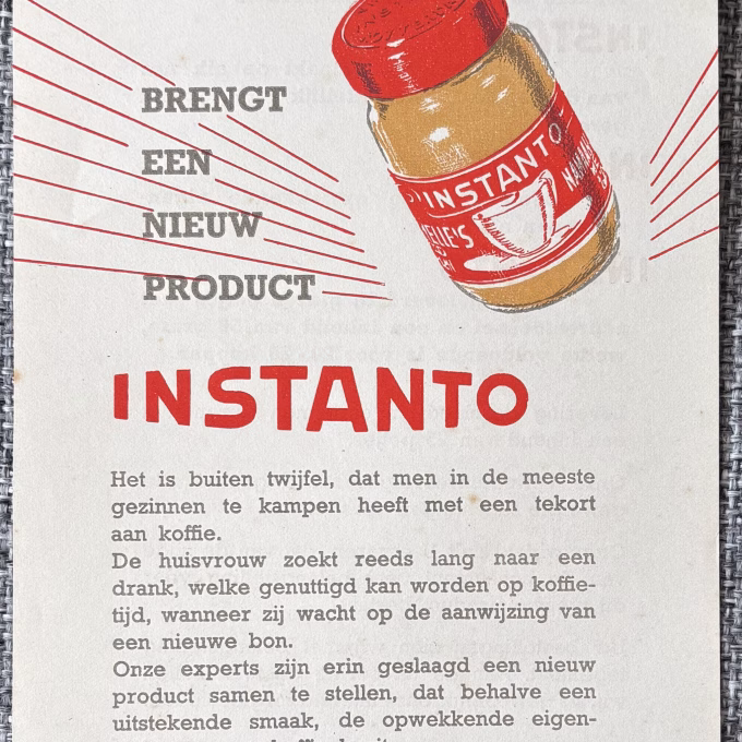 Instanto 2 productintroductie van Nelle