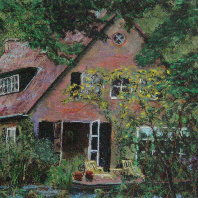 Ringelboschweg 21, pastel op papier, 30x40 cm, 2008