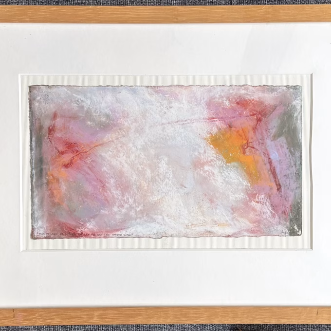 Tulips are always greener on the other side, pastel, 15x28 cm, 2019