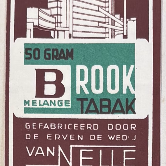 van Nelle groen rooktabak wikkel