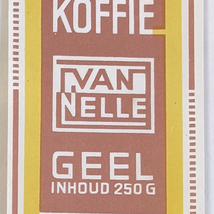 van Nelle Geel gemalen wikkel 250 25,5 x 7 cm