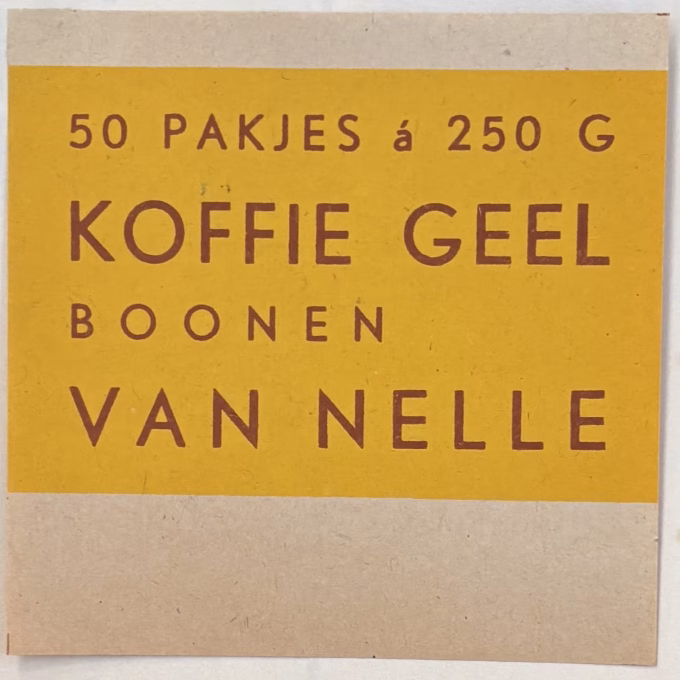 van Nelle Geel boonen 50 11x11 cm