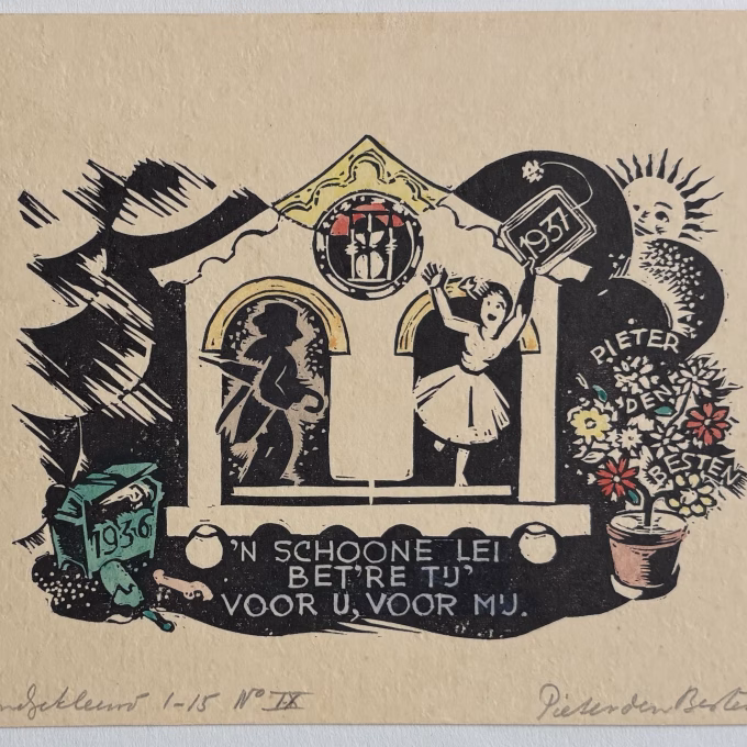Oud en nieuw 1936 11 x 14 cm