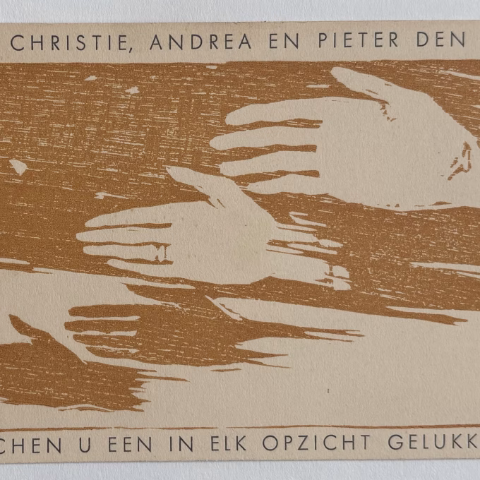 Oud en nieuw familie 1934 9,5 x 14 cm