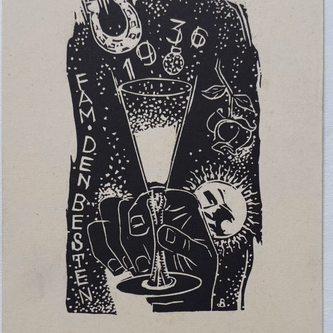 Oud en nieuw familie 1936 15 x 9,5 cm