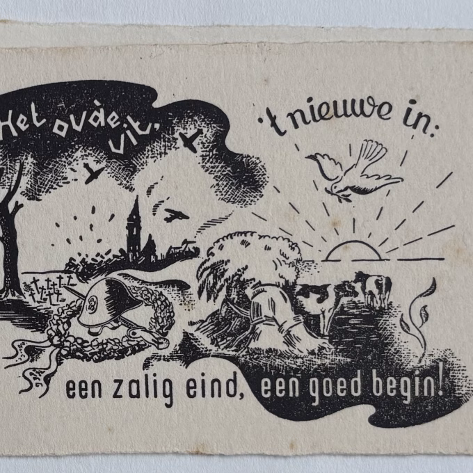 Oud en nieuw 1940/41? 7 x 10 cm