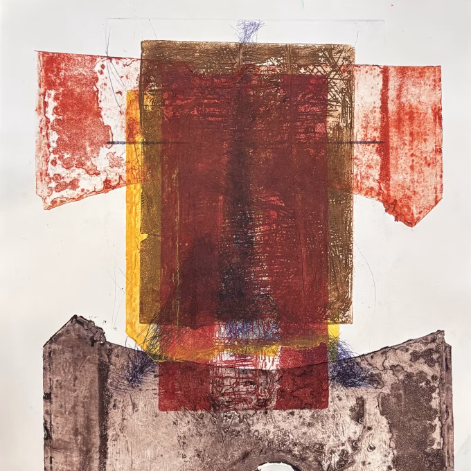 zonder titel 7, kleurenets, unicum, 2011, 65x50 cm